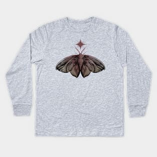 colored star moth Kids Long Sleeve T-Shirt